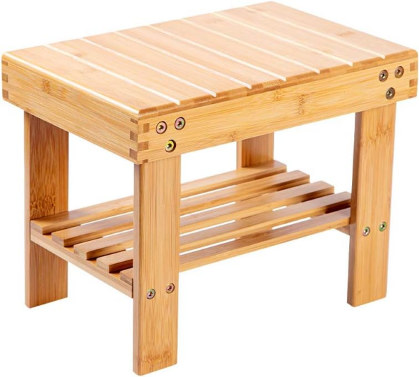 Bamboo Step Stool, Wooden Small Stool