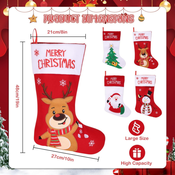 Christmas Stockings 4 Pack - Image 6