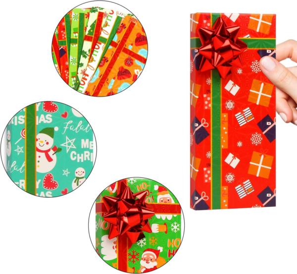 Christmas Cash Holders Boxes with Bow - Image 3