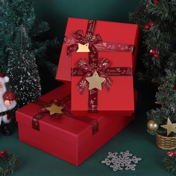 Gift Boxes for Presents with Lids - Set of 3