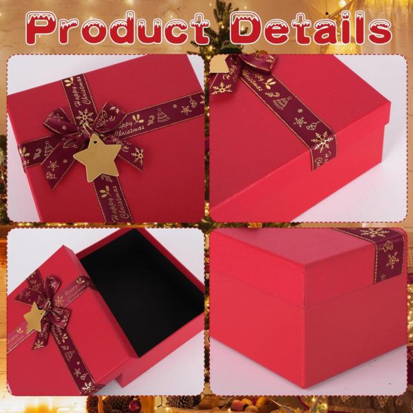 Gift Boxes for Presents with Lids - Set of 3 - Image 4