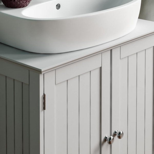 Under Sink Bathroom Cabinet Floor Standing Storage Cupboard Basin Unit - Image 6
