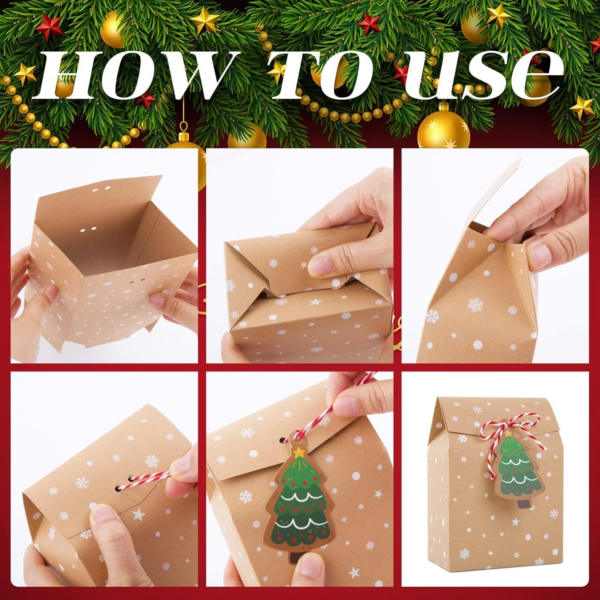 24pcs Small Christmas Boxes for Gift Favour Boxes - Image 4