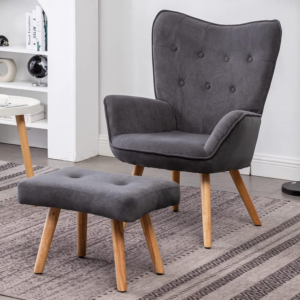 Armchair with Footstool Living Room
