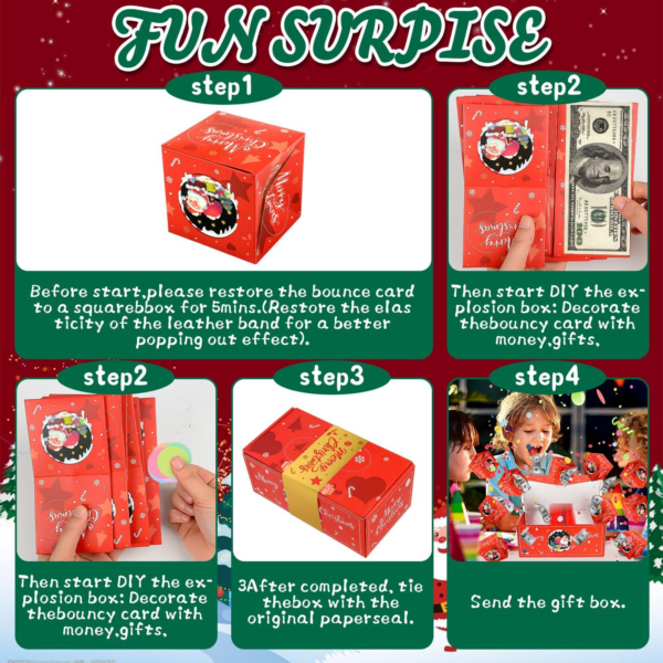 Christmas Money Box for Cash Gift - Image 6