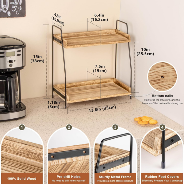Coffee Station Organizer for Countertop - Image 5