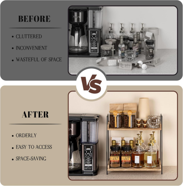 Coffee Station Organizer for Countertop - Image 4