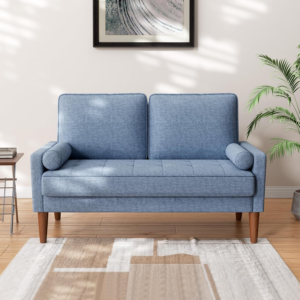 Small 2 Seater Sofa Blue