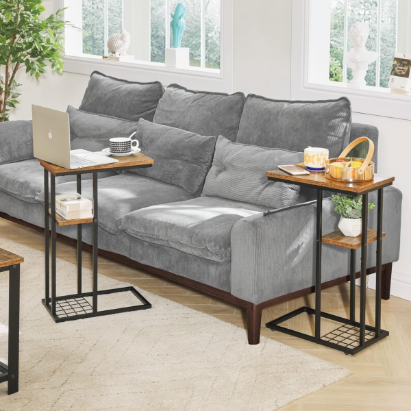 C-Shaped End Table Set of 2 - Image 7