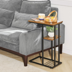 C-Shaped End Table Set of 2