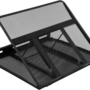 Ventilated Adjustable Ergonomic Laptop Stand, 33 x 28.7 x 18.5 cm, Black