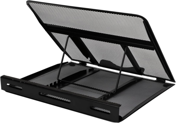 Ventilated Adjustable Ergonomic Laptop Stand, 33 x 28.7 x 18.5 cm, Black - Image 8