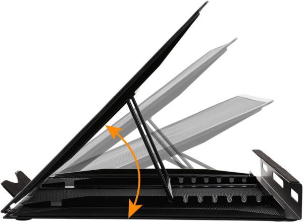 Ventilated Adjustable Ergonomic Laptop Stand, 33 x 28.7 x 18.5 cm, Black - Image 7
