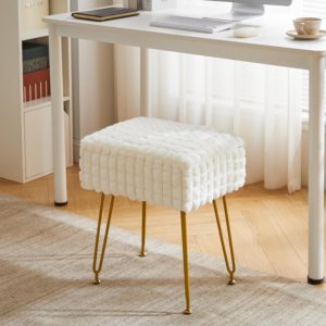 Rectangle Vanity Chair with Storage Space