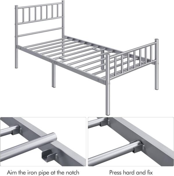 3ft Single Bed Frame Solid Metal Bed Frame - Image 6