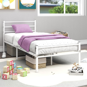 Single Bed Frames 3ft Metal Platform Bed Frame with Headboard and Footboard