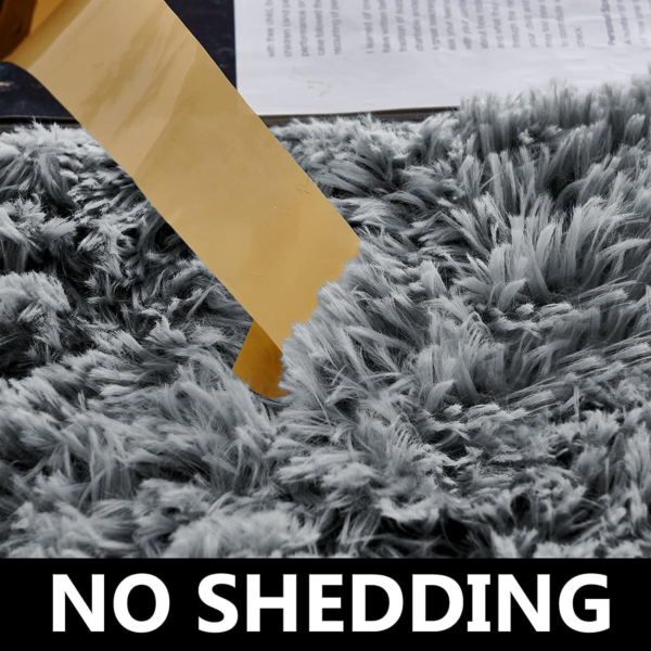 Rugs Living Room - Grey Area Rugs for Bedroom Anti Slip - Image 5