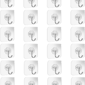 Adhesive Wall Hooks Bathroom Kitchen 24 Packs Heavy Duty