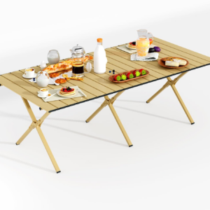 Camping Table 4 ft Folding Picnic Table for 4-6 People