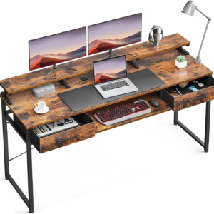 Computer Desk with Drawers, 120 x 48 cm