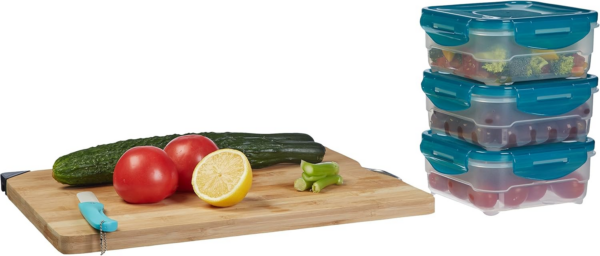 Air-Locked Leak-Proof, Stackable & Airtight Fridge/Freezer Containers with Lids - Image 6