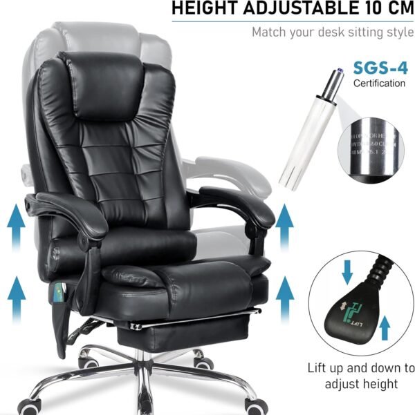 8 Point Massage Office Chair For Home Office - Image 4