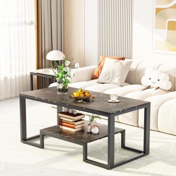2 Tier Coffee Table, Center Table - Image 4