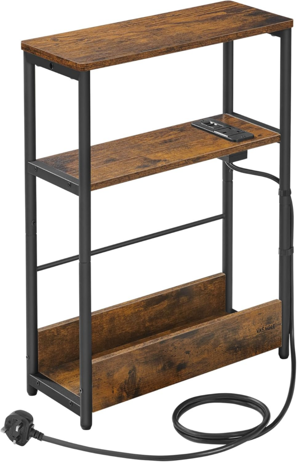 Slim Side Table with Charging Station - Image 6