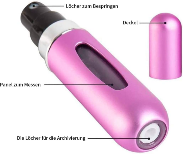 5 PCS Perfume Atomizer Bottles 5ml Mini Refillable Spray Portable bottles - Image 5