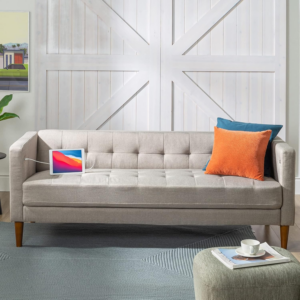 Pascal Sofa with USB Ports , Mid-Century ,Tool-Free, Easy Assembly