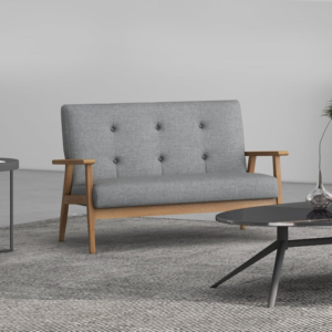 2 Seater Sofa Modern Linen Fabric