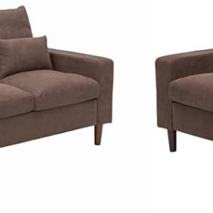 3 Seater and 2 Seater Sofas, Linen Fabric Couch