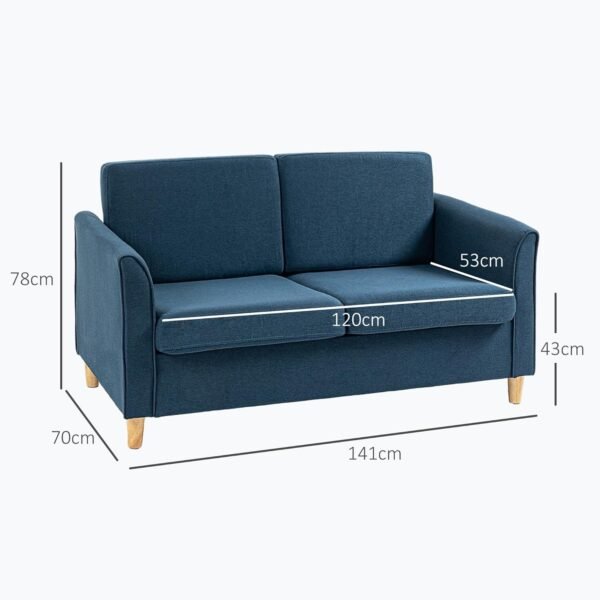 2 Seater Sofa, Compact Loveseat - Image 5
