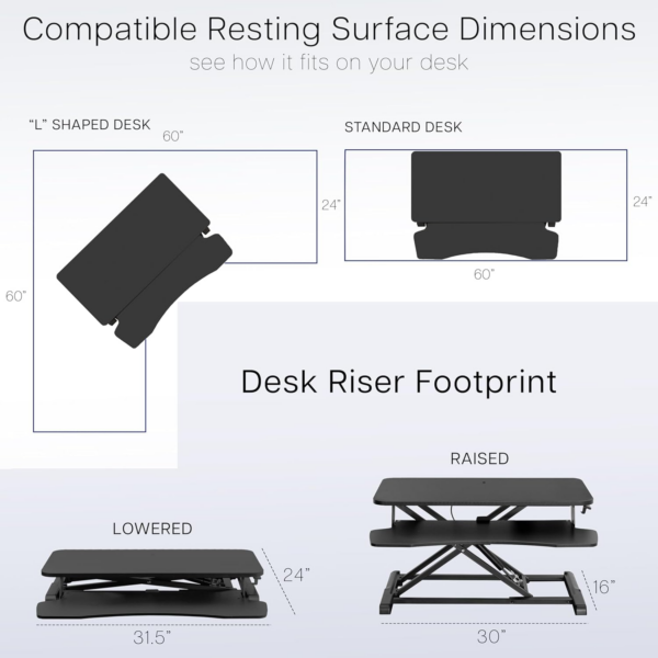 Standing 81 cm Desk Converter - Image 3