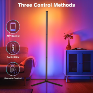 Led Floor Lamp, RGB Corner Floor Lamp with APP and Remote Control