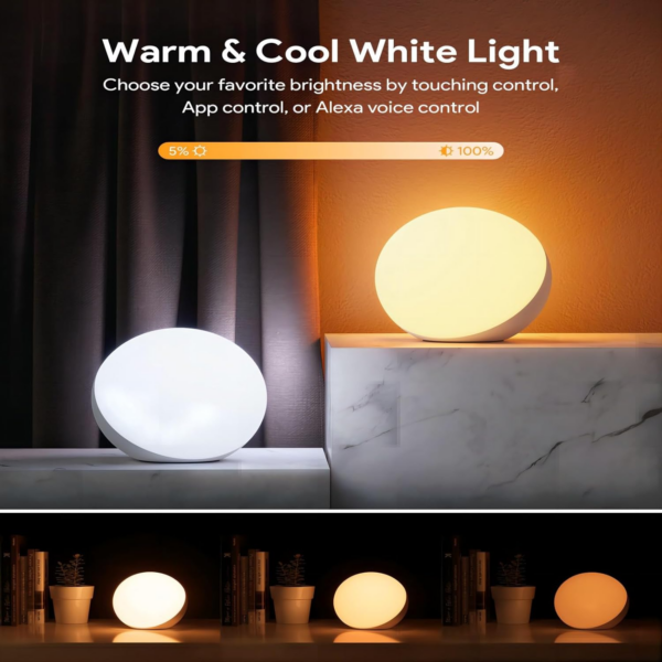 Smart Table Lamp, Dimmable Desk Lamp with App/Voice Control - Image 8