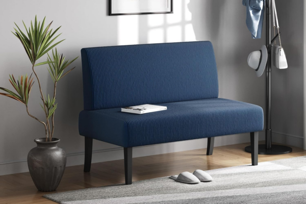 Small Sofa Fabric 2 Seater Loveseat Sofa Moder - Image 7