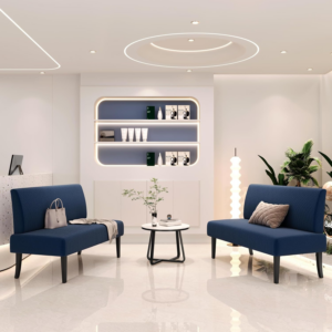 Small Sofa Fabric 2 Seater Loveseat Sofa Moder