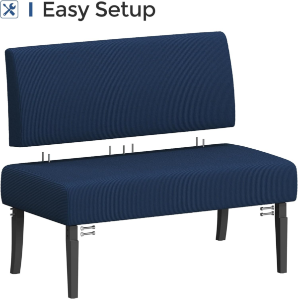 Small Sofa Fabric 2 Seater Loveseat Sofa Moder - Image 3