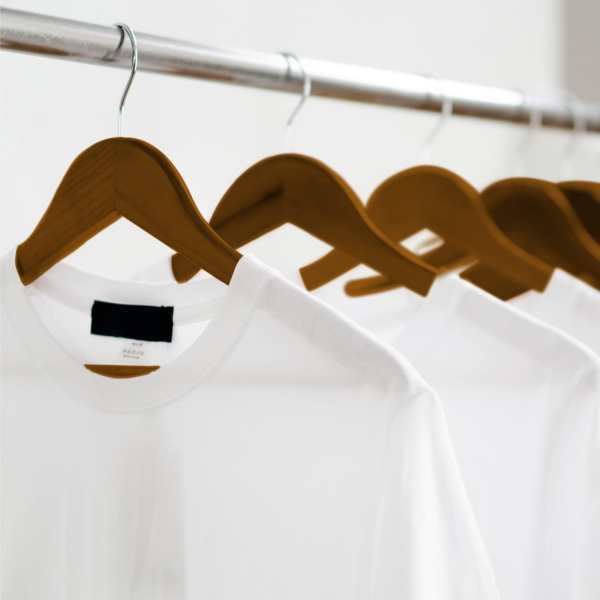 Strong Walnut Wood Wooden Coat Hangers - Image 2