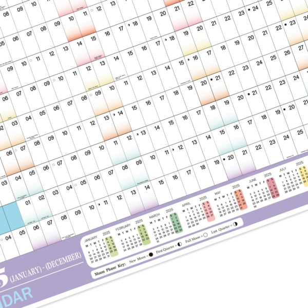 Wall Planners 2025,2025 Wall Calendar UK 2025 Wall Planner - Image 2