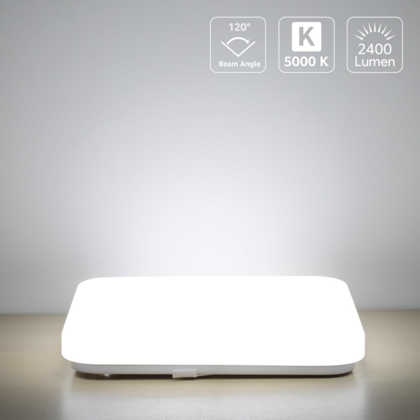 Ceiling Lights 24W, 2400lm Super Bright Square LED Ceiling Light - Image 9