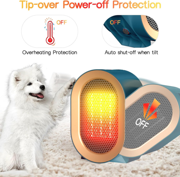 Electric Heater, Fan Heaters for Home Low Energy Silent - Image 3