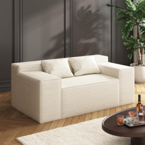 2 Seater Sofa, Sofa in A Box with 2 Couch Pillow