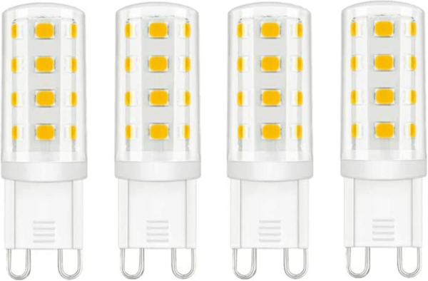 G9 LED Bulbs Warm White, 3W, 380LM, 3000K, Equivalent to 30W Halogen