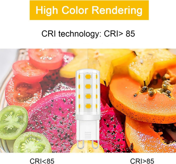 G9 LED Bulbs Warm White, 3W, 380LM, 3000K, Equivalent to 30W Halogen - Image 4