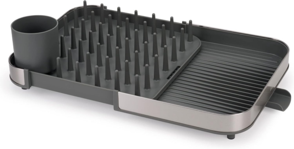 Expanding Dish Drainer Rack with Removable Cutlery Holder - Image 6