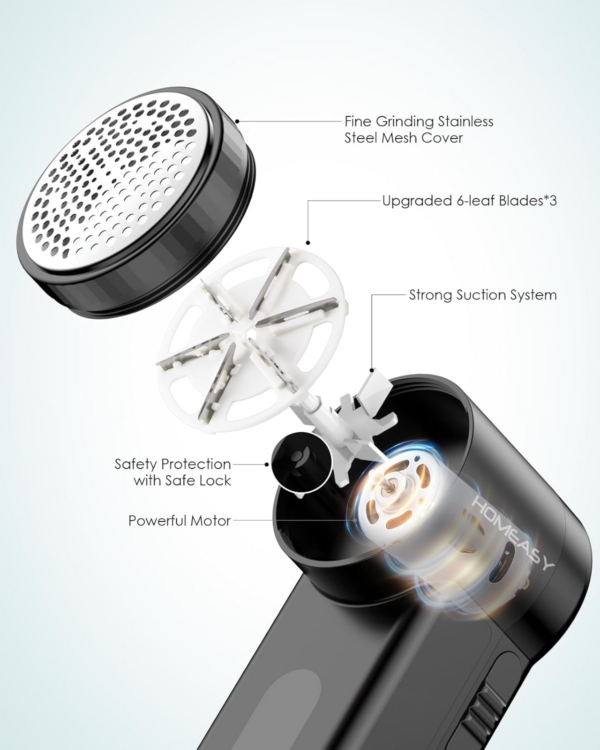 Portable Lint Remover Debobbler Clothes Shaver - Image 6