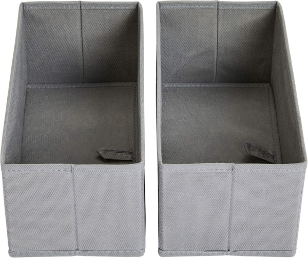 Collapsible Clothes Drawer Organisers / Dividers for Wardrobe Bedroom or Kitchen, Set of 6, Grey - Image 8