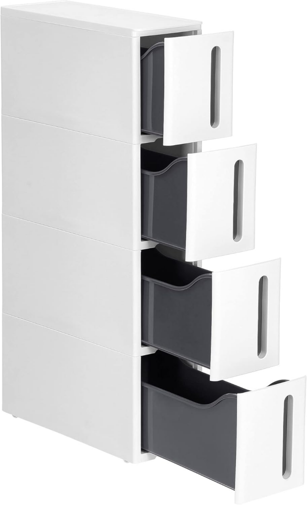Storage Tower on Wheels, Narrow Kitchen Column - Image 6